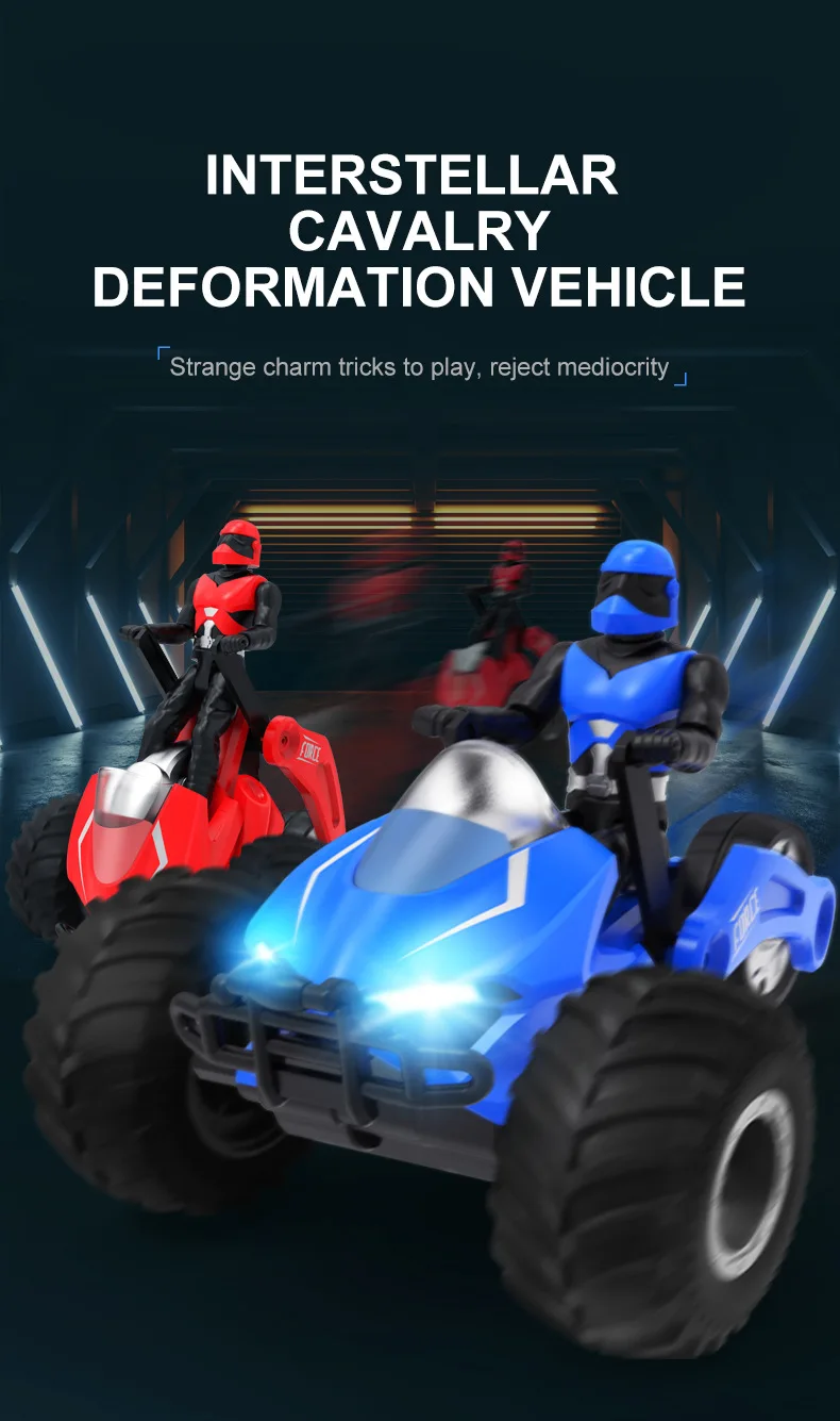 Coche teledirigido con Control remoto para niños, vehículo de juguete con luz, música, baile, deformación, escala 1:16, 2,4G Coche teledirigido con Control remoto para niños, vehículo de juguete con luz, música, baile, deformación, escala 1:16, 2,4G