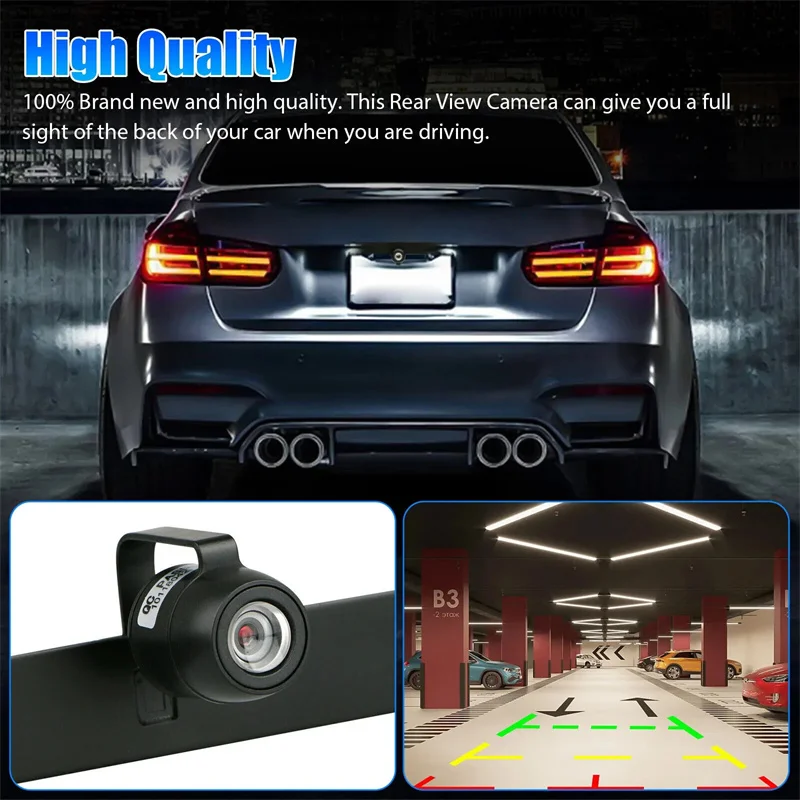 

Car Rear View Camera HD Waterproof Small Butterfly License Plate Frame Night Vision CCD Backup Car Reversing Camera