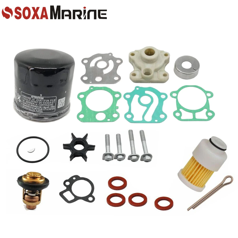 

Outboard Maintenance Kit for Yamaha F50B Marine with Thermostat Oil Fuel Filter