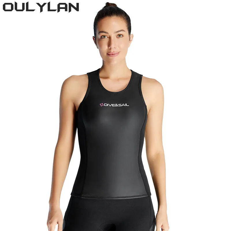 

Неопреновый гидрокостюм для дайвинга Oulylan, теплая сверхэластичная мягкая кожа, с коротким рукавом, для водного спорта, Сноркелинга, пляжа, серфинга, 2 мм
