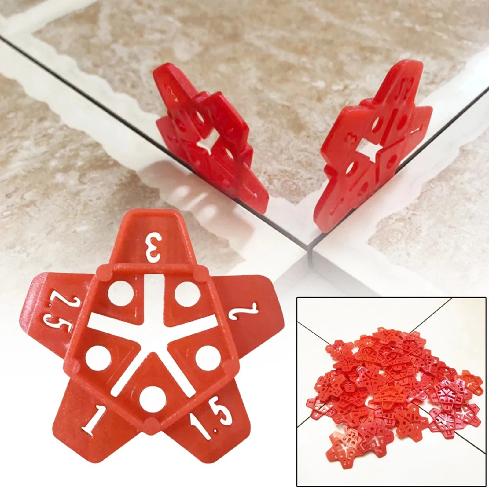 50Pcs Cross Plastic Seam Floor Tile Tile Leveler Adjuster Gaps Locator Reuse Quality Construction Tool Parts For Flooring
50Pcs Cross Plastic Seam Floor Tile Tile Leveler Adjuster Gaps Locator Reuse Quality Construction Tool Parts For Flooring