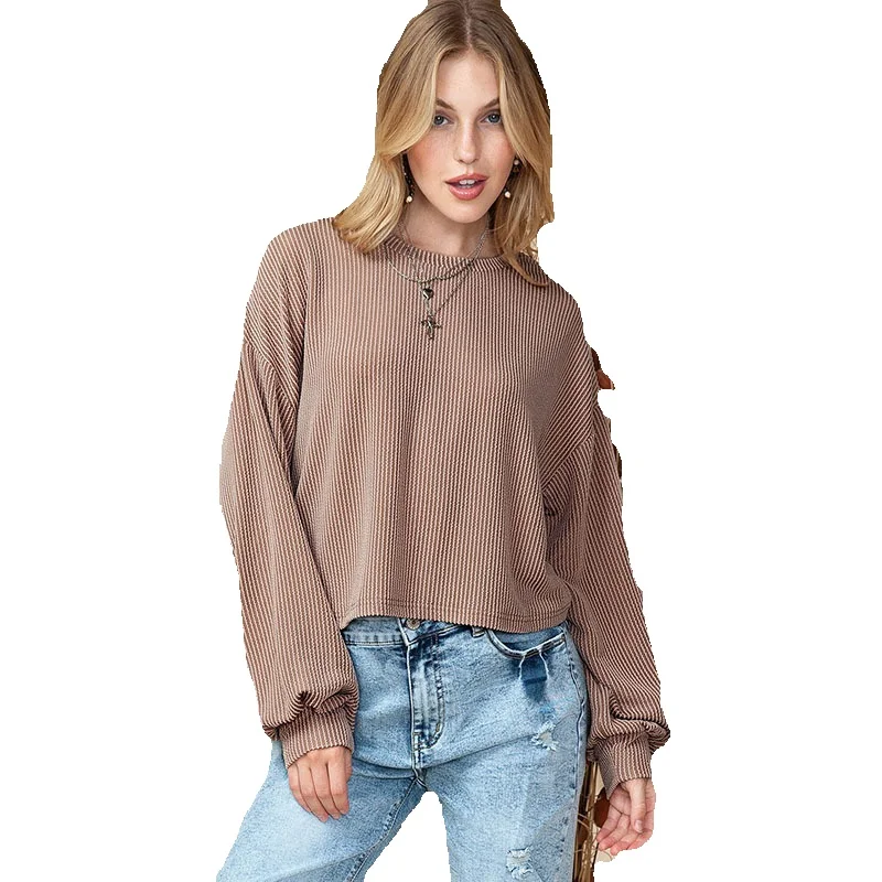Casual Shoulder Drop Round Neck Sweater For Women 2023 Autumn/Winter New Versatile Thread Knitted Pullover
Casual Shoulder Drop Round Neck Sweater For Women 2023 Autumn/Winter New Versatile Thread Knitted Pullover