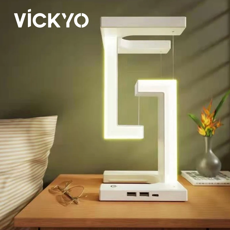 VICKLED LED Suspended Anti-gravity Night Light With 10W Wireless Charger Desk Lamp Dimmable For Bedroom Bedside Desktop Decor
VICKLED LED Suspended Anti-gravity Night Light With 10W Wireless Charger Desk Lamp Dimmable For Bedroom Bedside Desktop Decor