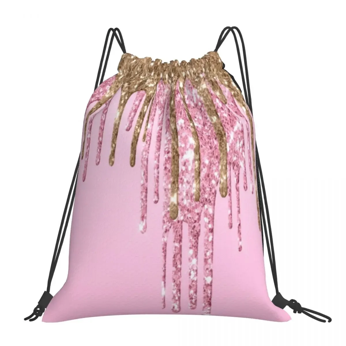Rose Gold Glitter Backpacks Casual Portable Drawstring Bags Drawstring Bundle Pocket Storage Bag Book Bags For Man Woman Student
Rose Gold Glitter Backpacks Casual Portable Drawstring Bags Drawstring Bundle Pocket Storage Bag Book Bags For Man Woman Student