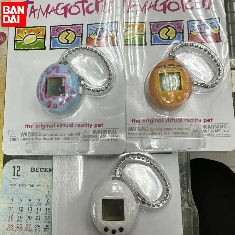 

Оригинальные Электронные Домашние животные Bandai Tamagotchi для детей, виртуальный интернет-питомец, забавная интерактивная игрушка с цифровым экраном, аниме, подарки, игрушки