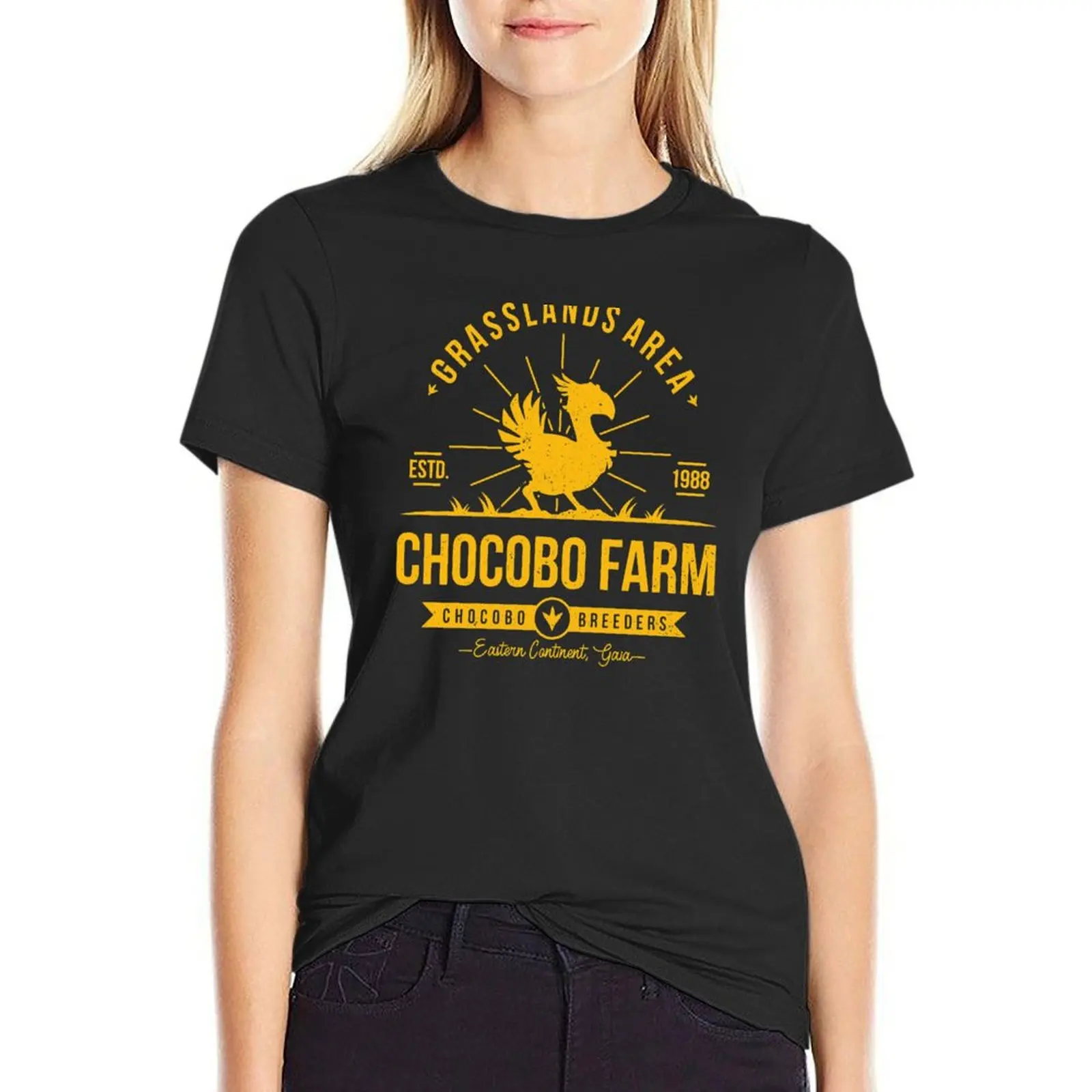 Chocobo Farm T-Shirt Women t shirt tops Women
Chocobo Farm T-Shirt Women t shirt tops Women
