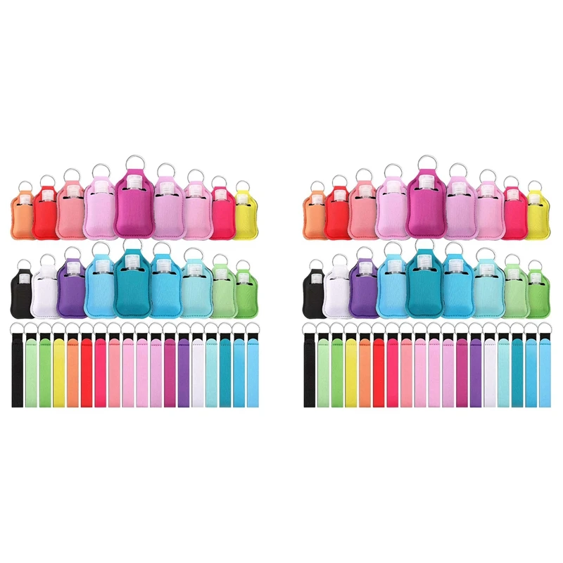 108 Pieces Empty Travel Bottles With Keychain Holder Set Include Travel Bottle Container, Wristlet Keychain Holder
108 Pieces Empty Travel Bottles With Keychain Holder Set Include Travel Bottle Container, Wristlet Keychain Holder