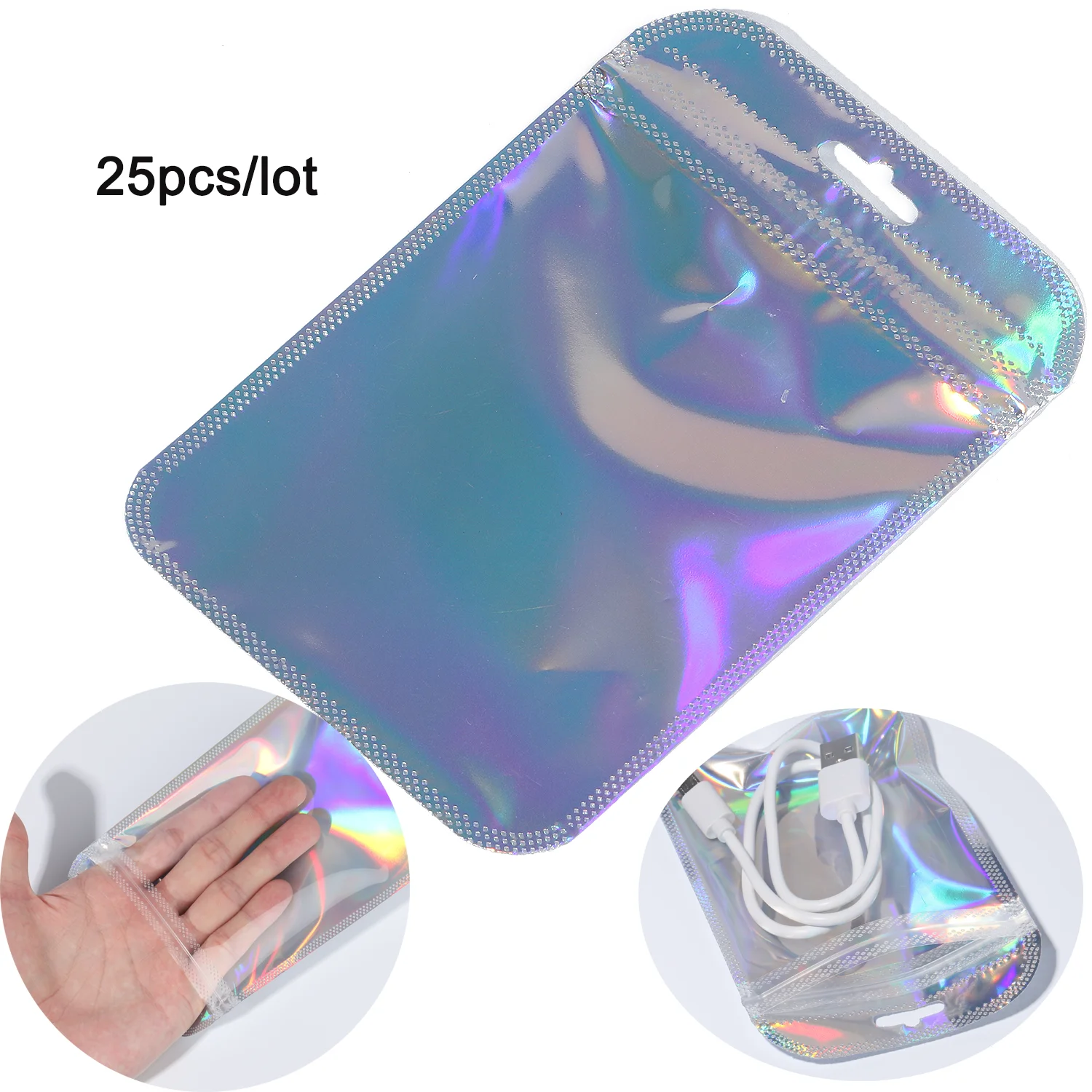 25pcs Self Sealing Bags Colorful Laser Plastic Pouches Resealable For DIY Jewelry Display Bag Packaging Storage Bags Wholesales
25pcs Self Sealing Bags Colorful Laser Plastic Pouches Resealable For DIY Jewelry Display Bag Packaging Storage Bags Wholesales