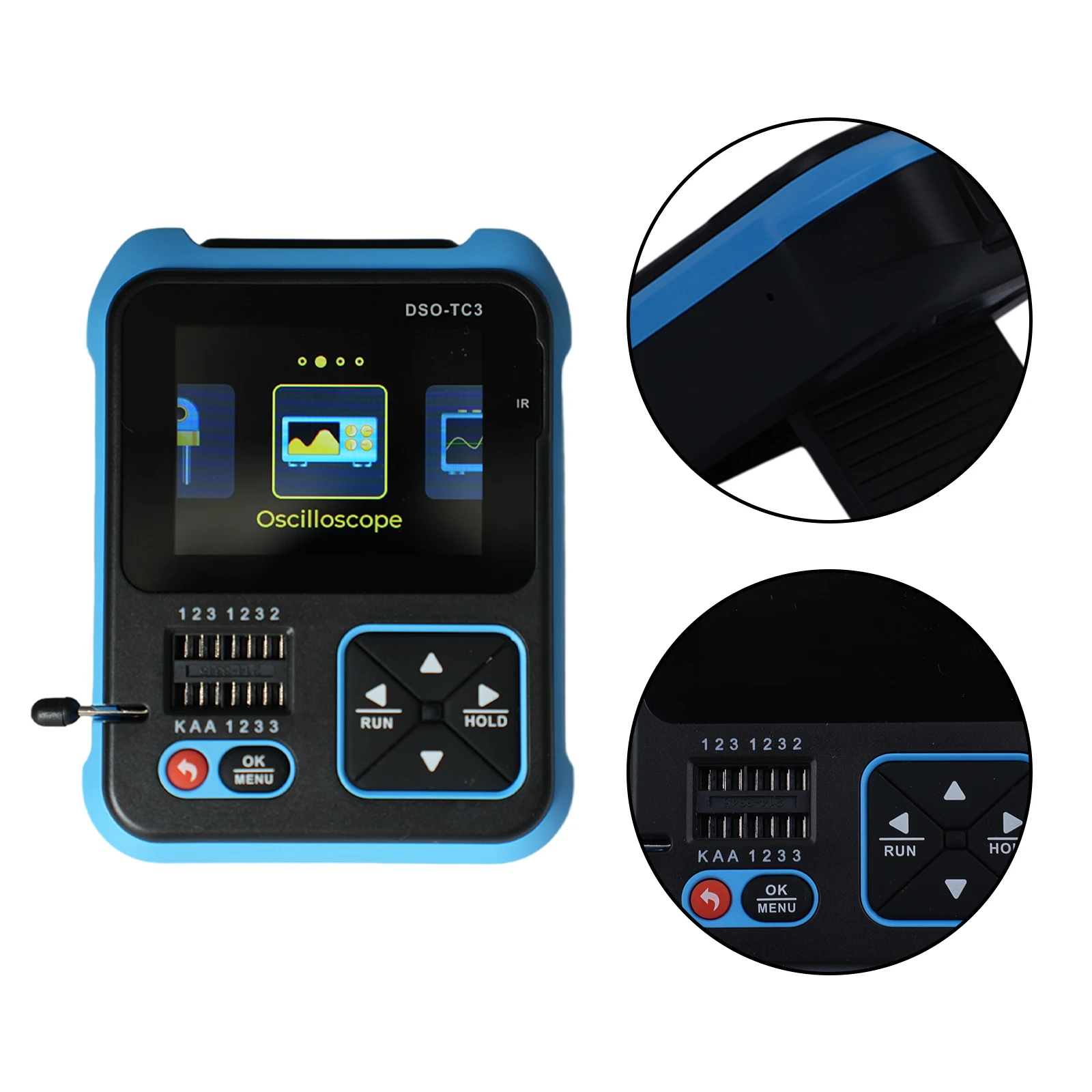 Digital Oscilloscope DSO TC3 3 in 1 Digital Oscilloscope Transistor Tester Function Signal Generator Perfect for Field Repairs
Digital Oscilloscope DSO TC3 3 in 1 Digital Oscilloscope Transistor Tester Function Signal Generator Perfect for Field Repairs