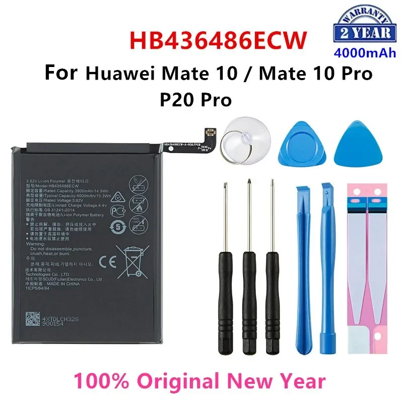 

Оригинальный аккумулятор HB436486ECW 4000 мАч для Huawei Mate 10 Mate 10 Pro /P20 Pro AL00 L09 L29 TL00 батареи + Инструменты