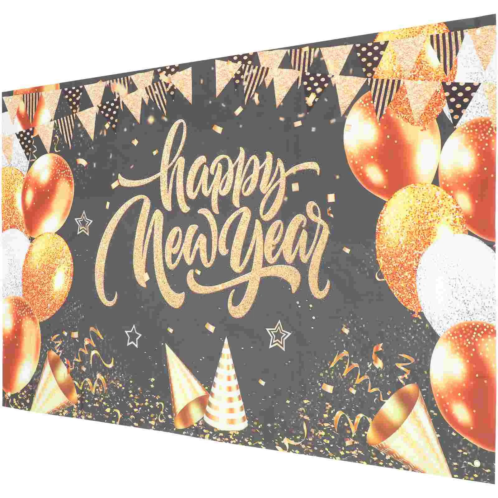 

New Year Banner Festive Decoration Photos Backdrop Background Party Bronzing Booth