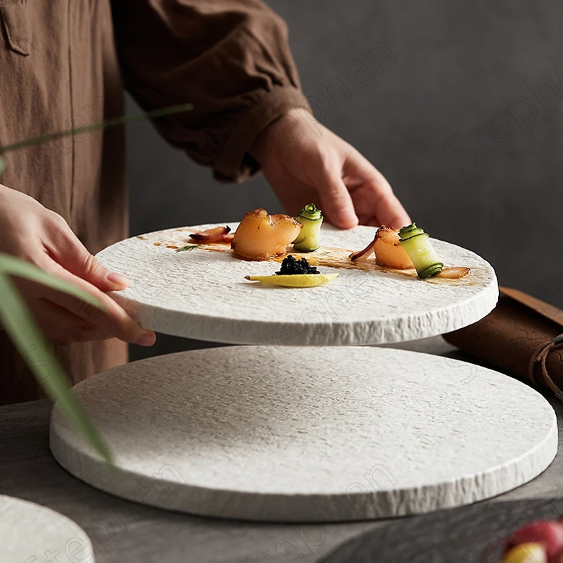 

Креативная керамическая тарелка в скандинавском стиле, Современные японские блюда для суши, западные обеденные тарелки для отеля, ресторана, Бытовая Посуда