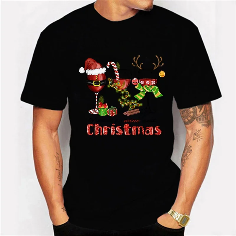 Christmas Lights Wine Tees Men's T-shirt Christmas T Shirt Happy New Year Tshirt Christmas Tees Fashion Harajuku Men Shirt Tops
Christmas Lights Wine Tees Men's T-shirt Christmas T Shirt Happy New Year Tshirt Christmas Tees Fashion Harajuku Men Shirt Tops