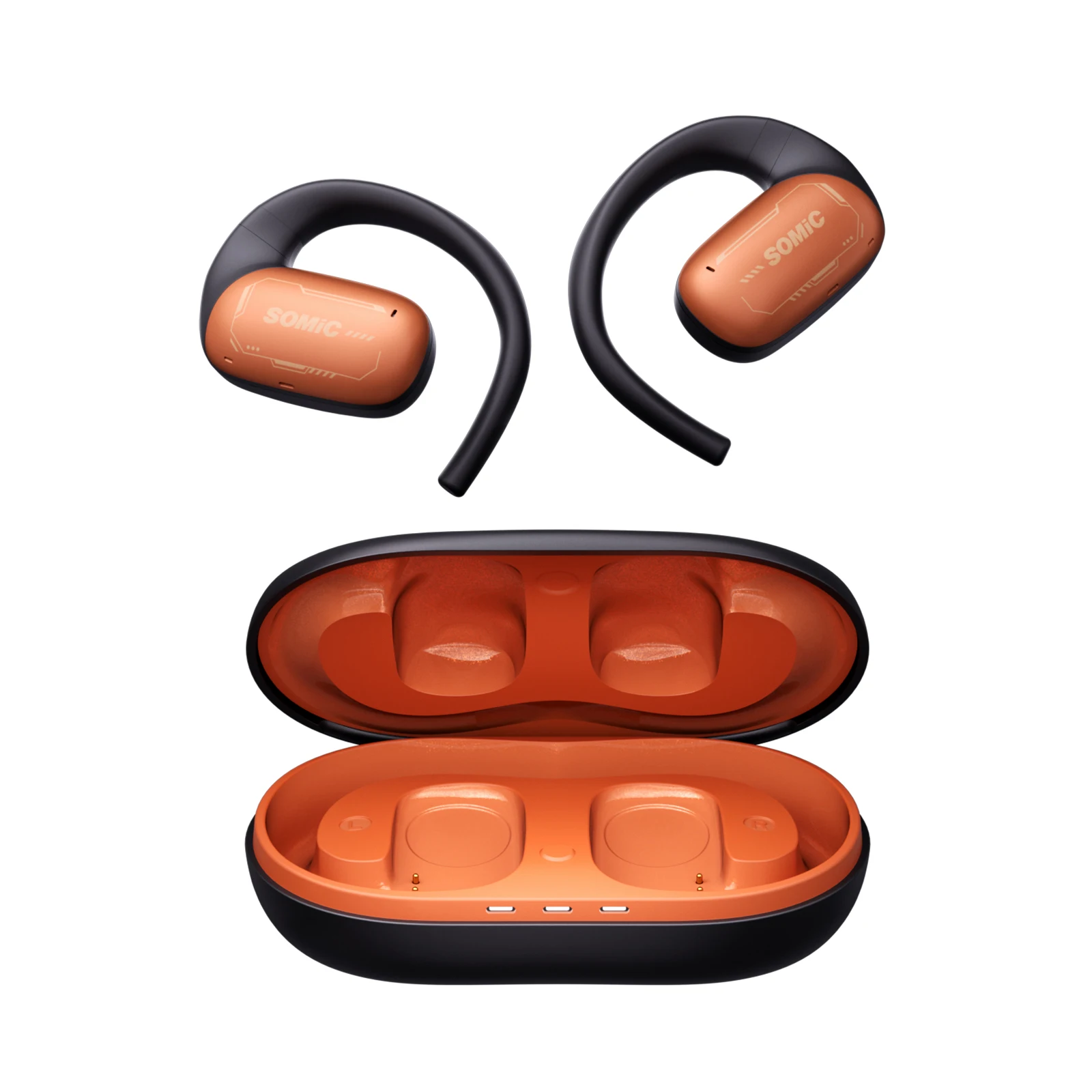 Somic E1 Open Ear Headphones Wireless Bluetooth 5.3, Open Ear Earbuds with 16.2mm Large Drivers, Earhooks Sport Wireless EarBuds
Somic E1 Open Ear Headphones Wireless Bluetooth 5.3, Open Ear Earbuds with 16.2mm Large Drivers, Earhooks Sport Wireless EarBuds