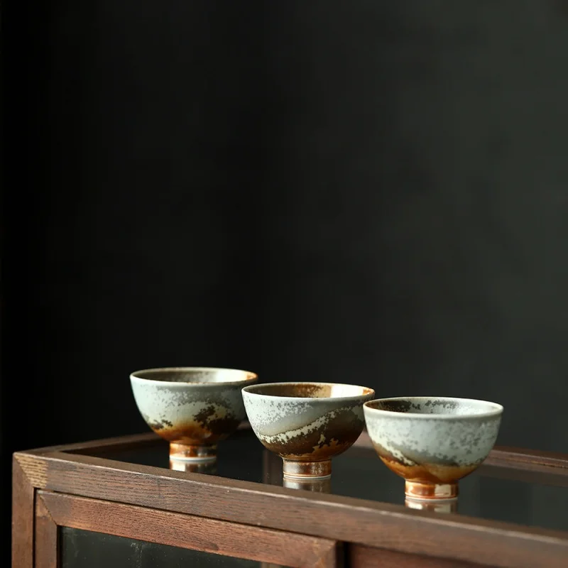 

★Jingdezhen Kung Fu Tea Cup Goblet Egg-Shell Porcelain Firewood Tea Cup Single Cup Small Teacup Tea Cup Ceramic Teaware Tea Cup