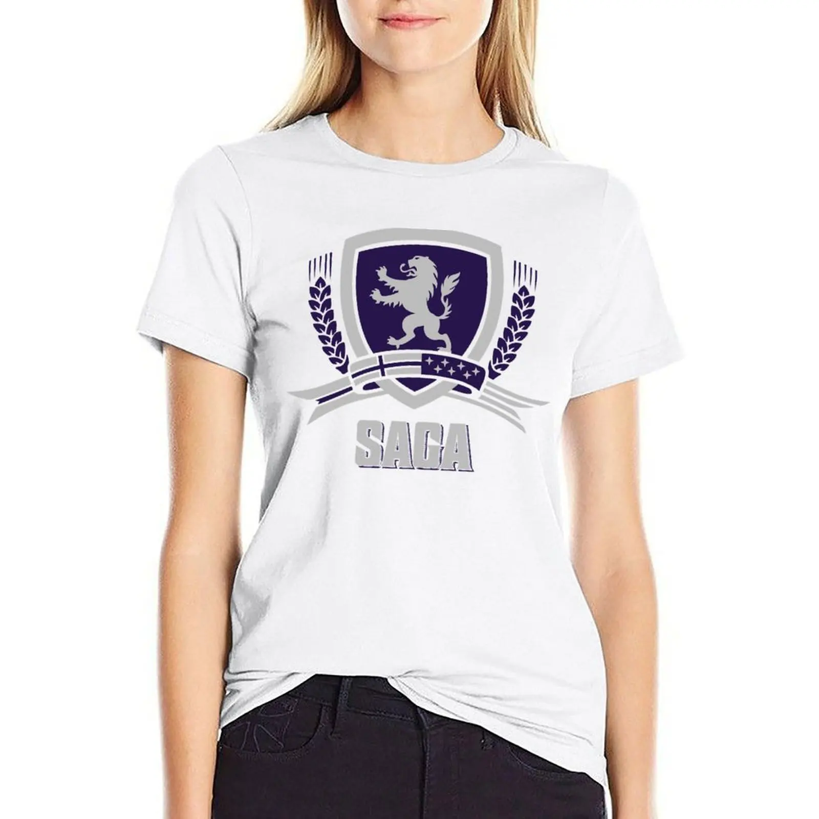 

SAGA Official Merchandise BLACK classique T-shirt graphics cute clothes tees woman t shirt