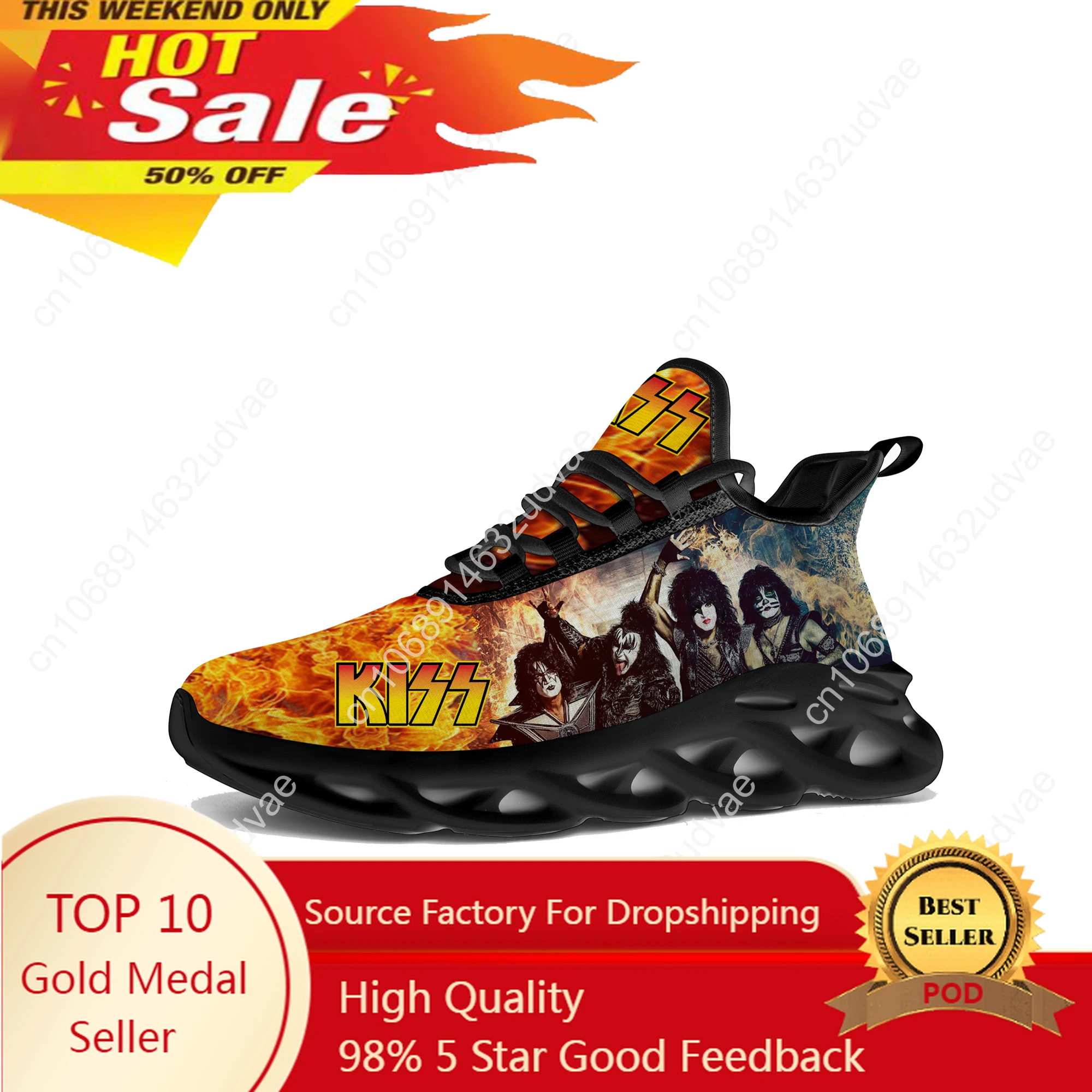 Kiss Rock Band Heavy Metal Flats Sneakers Mens Womens Sports Running Shoes High Quality Sneaker Customized Casual Shoe
Kiss Rock Band Heavy Metal Flats Sneakers Mens Womens Sports Running Shoes High Quality Sneaker Customized Casual Shoe