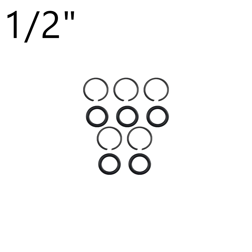 5sets Of Pneumatic Impact Wrench Socket Retainer Rings With O-Ring 1/2 3/8 1in Matal Balck Pneumatic Tools Parts Accessories
5sets Of Pneumatic Impact Wrench Socket Retainer Rings With O-Ring 1/2 3/8 1in Matal Balck Pneumatic Tools Parts Accessories