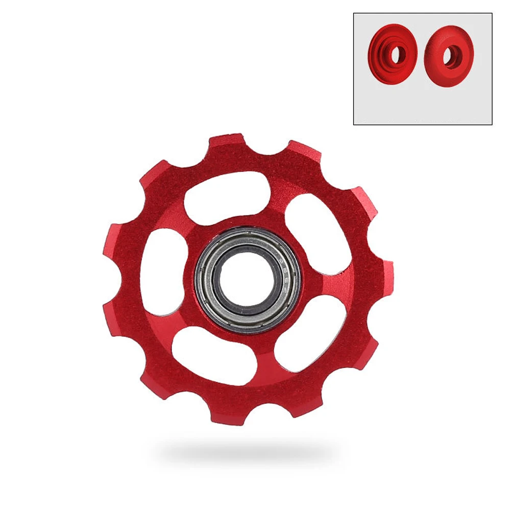 Rear Derailleur Pulley Aluminum Alloy Bicycle Rear Derailleur Pulley JockeyWheel 11T Bike CNC Parts Anodised Sealed
Rear Derailleur Pulley Aluminum Alloy Bicycle Rear Derailleur Pulley JockeyWheel 11T Bike CNC Parts Anodised Sealed