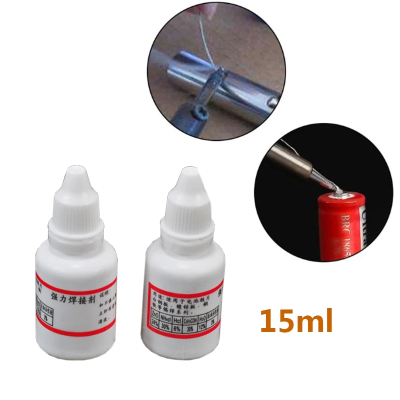 15ml Powerful Rosin Soldering Agent No-clean Flux Stainless Steel White Plate Iron 18650 Battery Welding Water Liquid Flux
15ml Powerful Rosin Soldering Agent No-clean Flux Stainless Steel White Plate Iron 18650 Battery Welding Water Liquid Flux