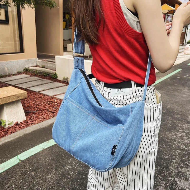 2023 New Denim Shoulder Bags For Women Jeans Messenger Bag Casual Female Handbags Large Capacity Travel Canvas Crossbody Bags
2023 New Denim Shoulder Bags For Women Jeans Messenger Bag Casual Female Handbags Large Capacity Travel Canvas Crossbody Bags