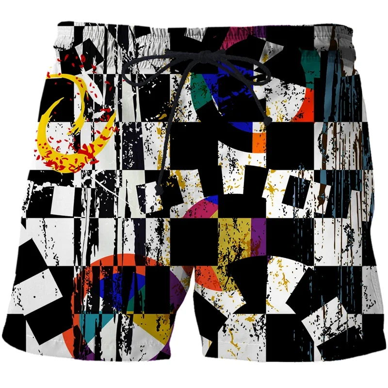 

Men's shorts 3D Abstract pattern Beach Shorts Men Bermuda shorts men's swimsuit board shorts Summer quick-dry breathable pants