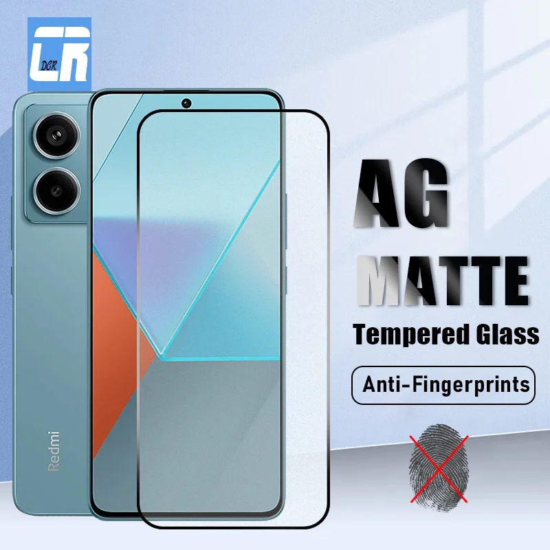 

1-2PCS No Fingerprint Matte Tempered Glass For Xiaomi Redmi Note 13 12 11 10 9 Pro Max 12S 11S 10S A1 A2 Plus Screen Protectors