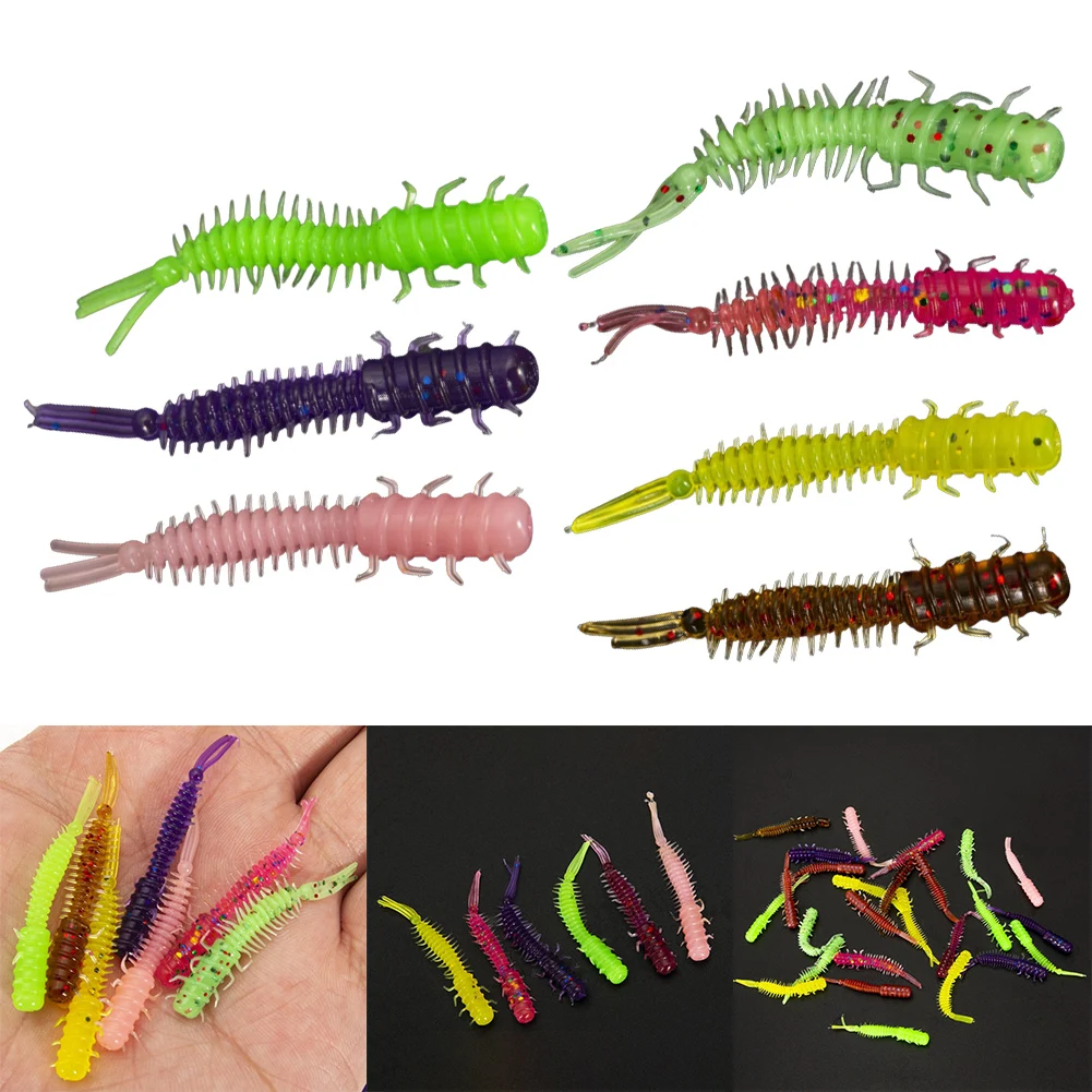 20pcs 4.5cm Fishing Soft Lures Larva Worm Bait Three Tailed Spiral Slug Baits PVC Bionic Fake Bait Worms Carp Fishing Tackle
20pcs 4.5cm Fishing Soft Lures Larva Worm Bait Three Tailed Spiral Slug Baits PVC Bionic Fake Bait Worms Carp Fishing Tackle