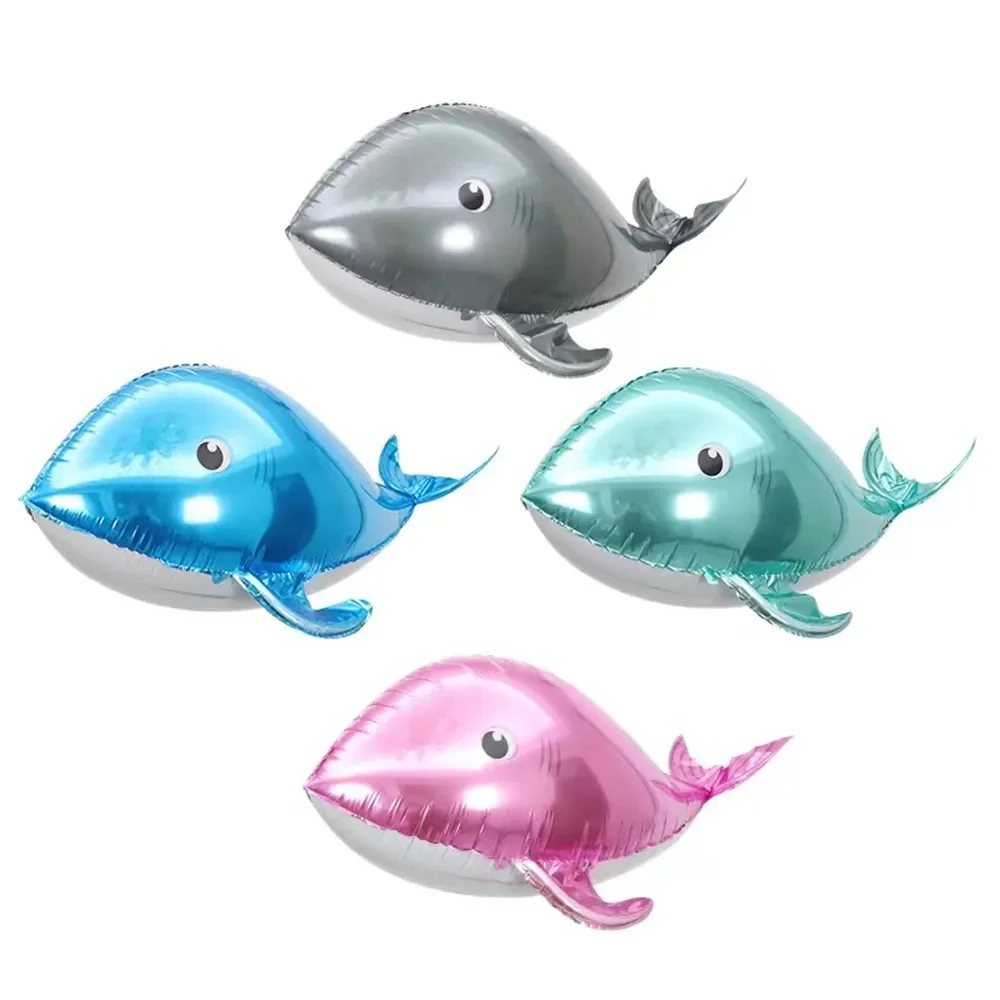 

Whale Aluminum Foil Balloons Ocean Animal Balloon Dolphin Children Birthday Party Wedding Decoration Sea World Décor Supplies