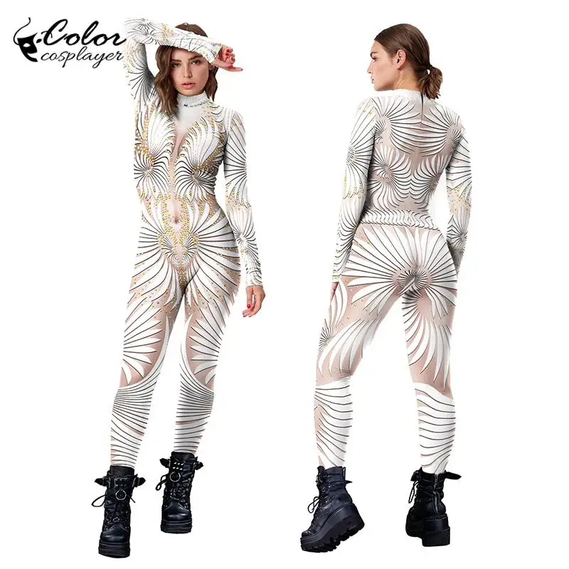 

Color Cosplayer Princess Cosplay Bodysuit Halloween Disguise Costume Jumpsuit Adult Catsuit Festival Party Clothes Zentai Suit