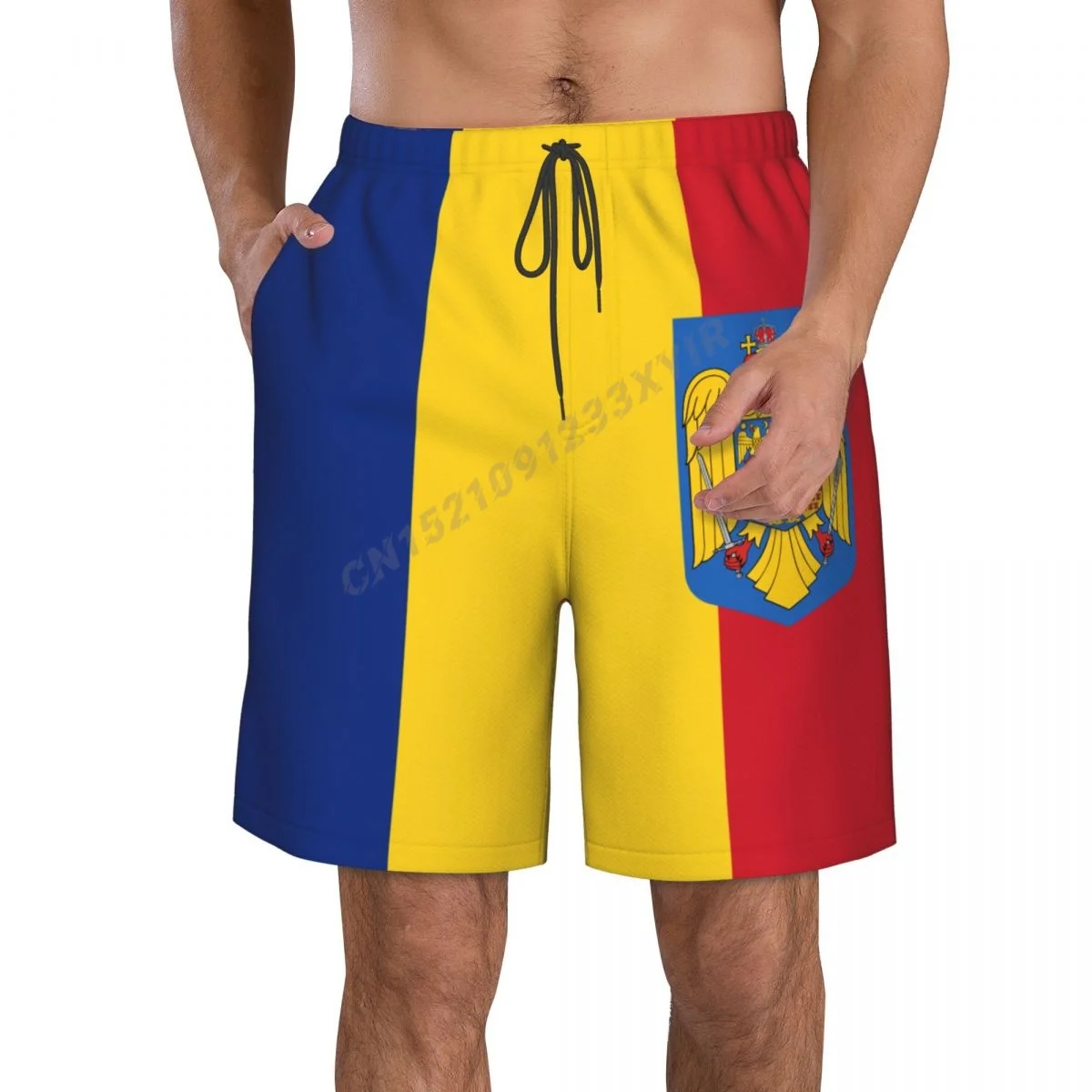 

Летний мужской флаг с эмблемой Румынии, Фотофон для серфинга, купальник из полиэстера для бега