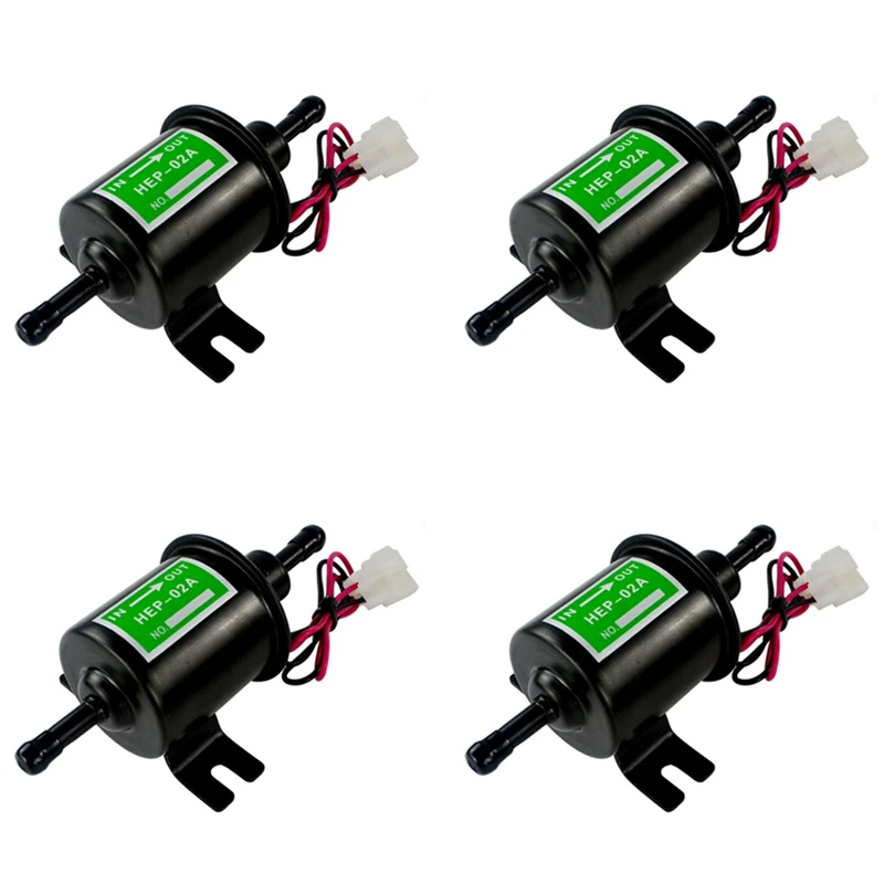 4X Universal 12V Electric Fuel Pump Metal Solid Petrol Inline Fuel Pump Gasoline Transfer Pump 12 Volts HEP-02A
4X Universal 12V Electric Fuel Pump Metal Solid Petrol Inline Fuel Pump Gasoline Transfer Pump 12 Volts HEP-02A