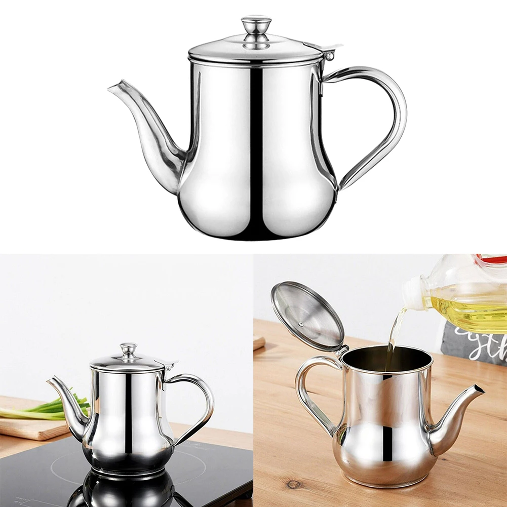 1pcs Stainless Steel Oilcan 11Ounce 5.70x4.32x2.36inch For Recycle Household Oils For Heating In Induction Cooker Home Cooking
1pcs Stainless Steel Oilcan 11Ounce 5.70x4.32x2.36inch For Recycle Household Oils For Heating In Induction Cooker Home Cooking