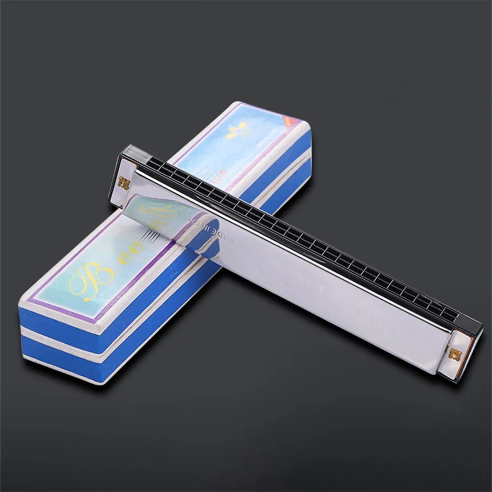 Professional Metal 24 Holes Harmonica Key C Mouth Organ Silver 19.5x2.5x2.1cm Musical Instruments For Beginners Harmonica Lover
Professional Metal 24 Holes Harmonica Key C Mouth Organ Silver 19.5x2.5x2.1cm Musical Instruments For Beginners Harmonica Lover