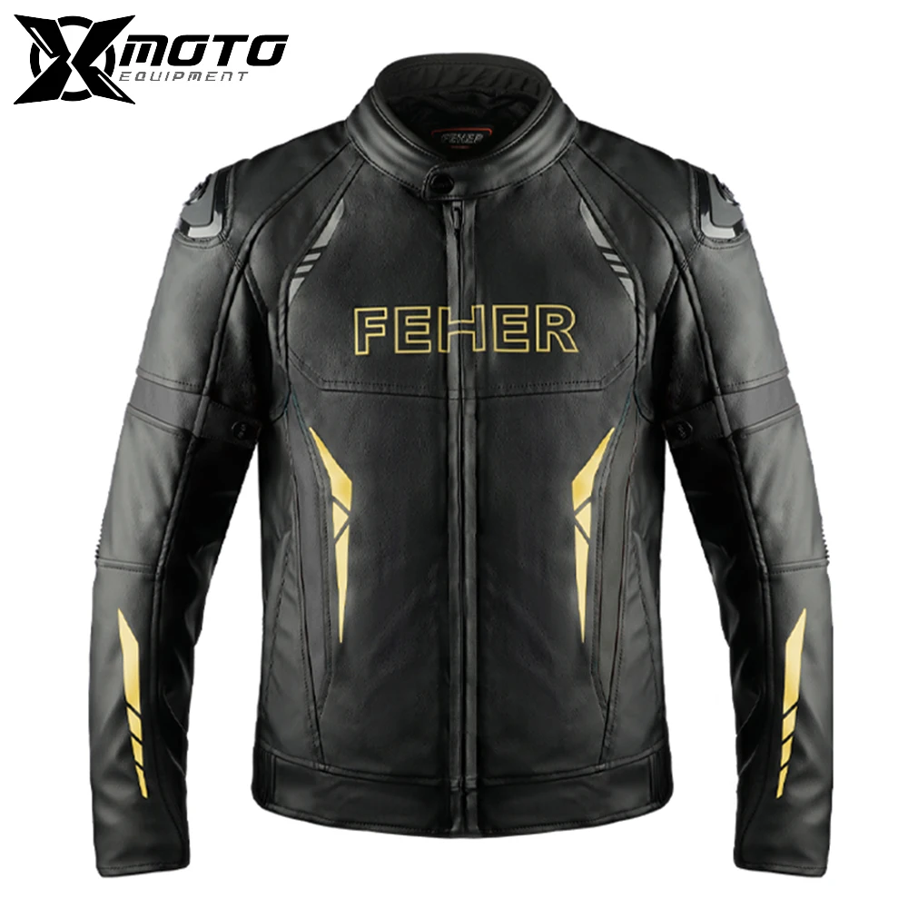 Men Four Seasons Leather Clothes PU Leather Motorcycle Jacket Windproof Wear Resistant Motocross Riding Protective Clothing
Men Four Seasons Leather Clothes PU Leather Motorcycle Jacket Windproof Wear Resistant Motocross Riding Protective Clothing