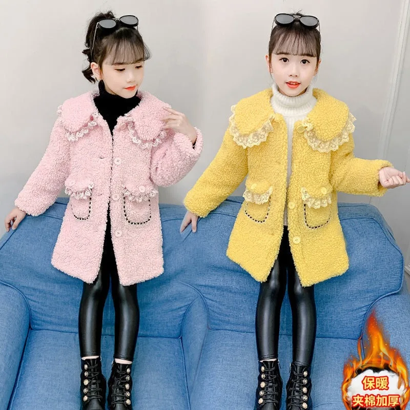 Girls Kids Coat Jacket Overcoat Cotton 2022 Graceful Warm Plus Thicken Velvet Winter Sports Teenager School Children's Clothing
Girls Kids Coat Jacket Overcoat Cotton 2022 Graceful Warm Plus Thicken Velvet Winter Sports Teenager School Children's Clothing
