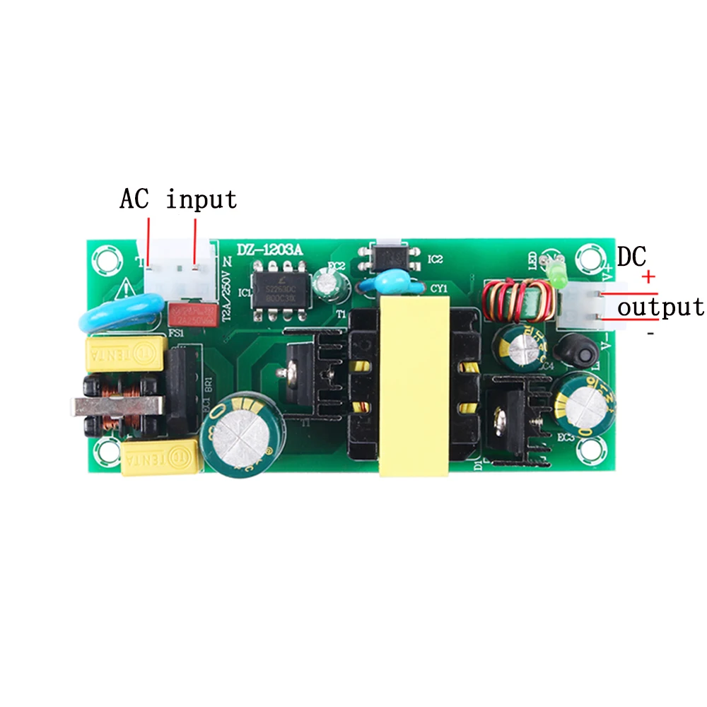 

36W 12V 3A Switching Power Supply Board AC100-240V to DC12V 3A 36W 50HZ/60HZ Regulated Isolated Industrial Power Supply Module