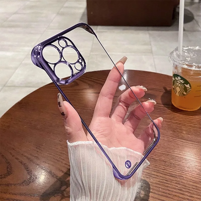 suitable for iphone 14 promax case new transparent simple Sense of advanced anti-fall Rimless shell
suitable for iphone 14 promax case new transparent simple Sense of advanced anti-fall Rimless shell