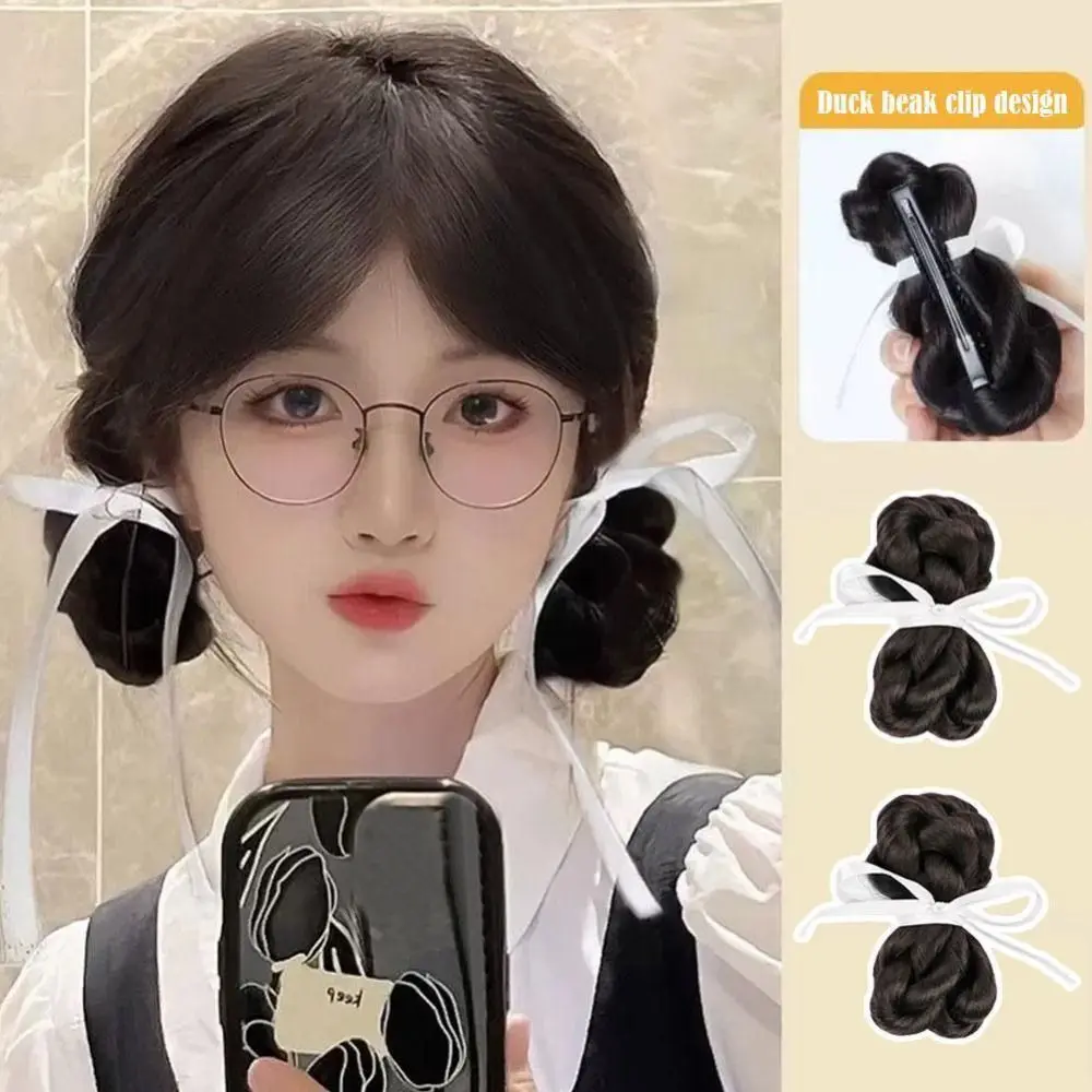 Hair Accessories Hair Extension Ribbon Bow Braid Wig Dark Brown Color Black Color Ribbon Bow Braid Wig Easy to Wear Duck Clip
Hair Accessories Hair Extension Ribbon Bow Braid Wig Dark Brown Color Black Color Ribbon Bow Braid Wig Easy to Wear Duck Clip
