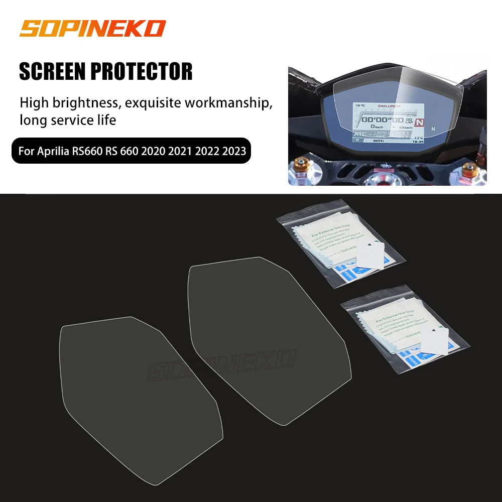 

For Aprilia RS660 RS 660 2020 2021 2022 2023 Motorcycle Instrument Scratch Cluster Screen Protection Film Dashboard Protector