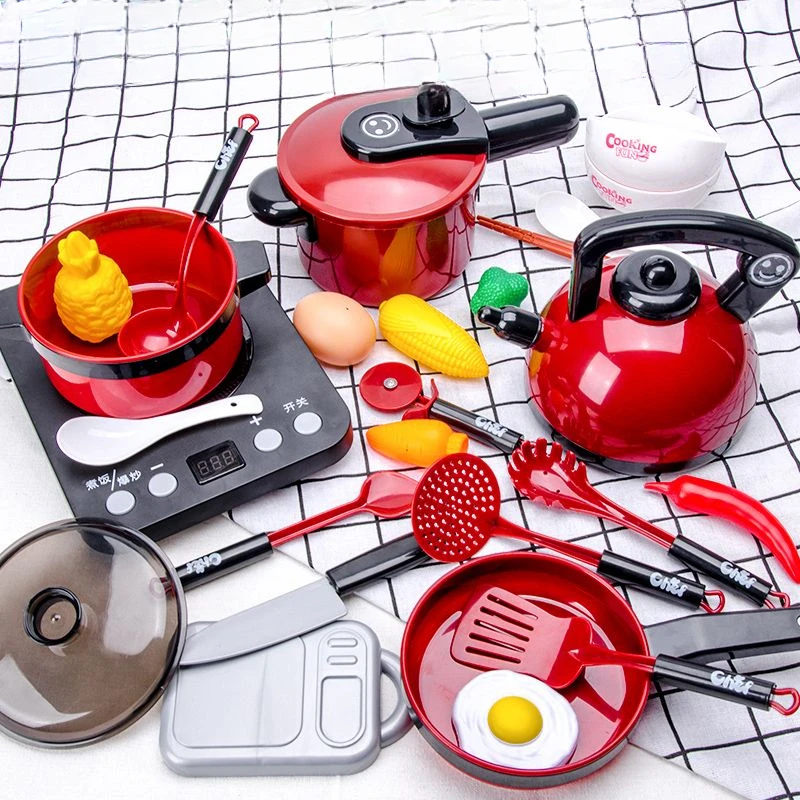 

Children Kitchen Toys Simulation Kitchen Toys Set Cookware Fruits Cutting Kitchen Accessories Cooking Toys for Kids Girls Gifts