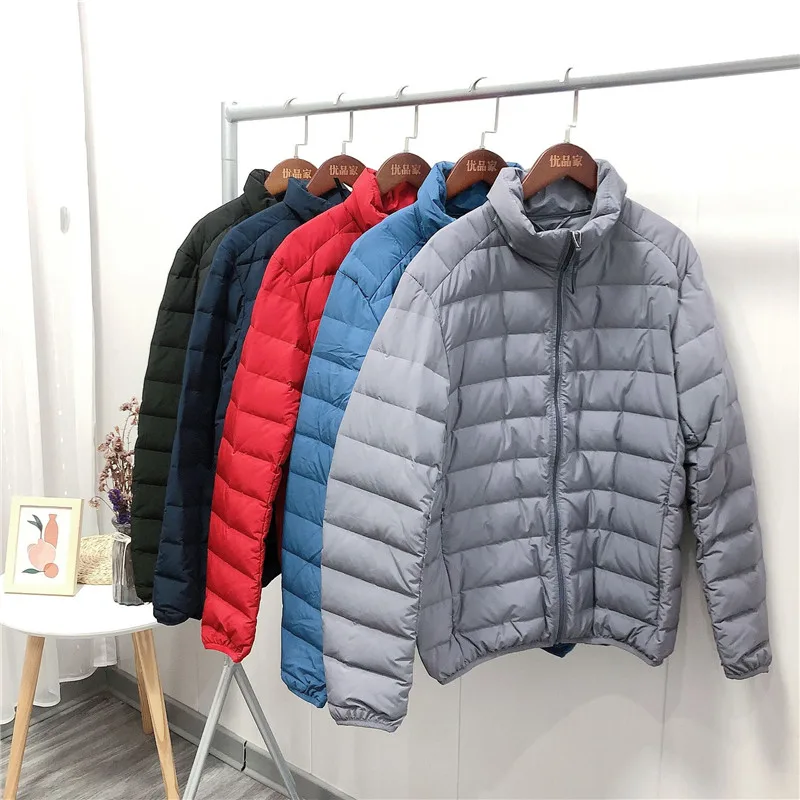 Light Thin White Duck Down Jacket Parkas Autumn Winter Men Down Coat Male Slim Stand Collar Warm Puffer Oversize Short Outwears
Light Thin White Duck Down Jacket Parkas Autumn Winter Men Down Coat Male Slim Stand Collar Warm Puffer Oversize Short Outwears