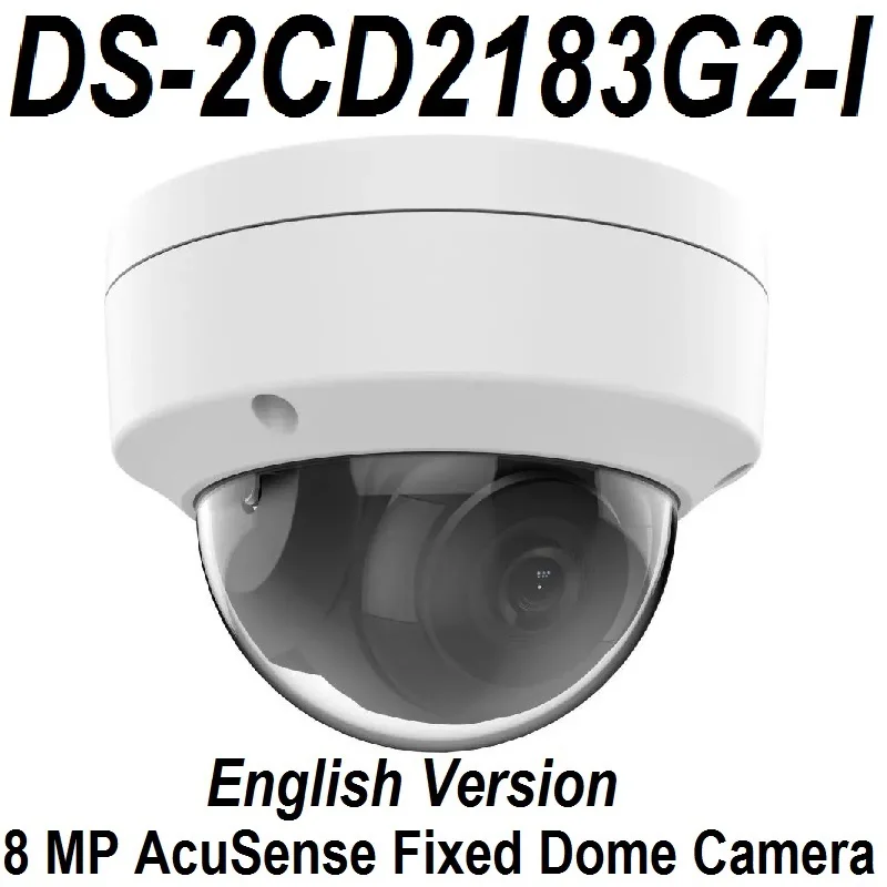 

DS-2CD2183G2-I Overseas English Version 8 MP AcuSense Vandal Fixed Dome Network Camera No Audio Support PoE IR ONVIF Upgradeable