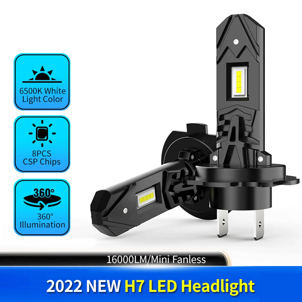 H7 LED Headlight Bulb Conversion Kit 65000K 16000LM High Low Beam With CSP Chips 50WSuper White Plug Car Light LED Lamp
H7 LED Headlight Bulb Conversion Kit 65000K 16000LM High Low Beam With CSP Chips 50WSuper White Plug Car Light LED Lamp