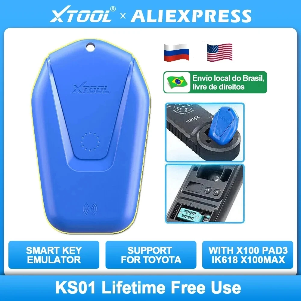 XTOOL KS01 OBD2 Diagnostic Smart Key Emulator KS-1 For Toyota professional Auto Key Programmer Work With IK618/X100PAD3 X100MAX
XTOOL KS01 OBD2 Diagnostic Smart Key Emulator KS-1 For Toyota professional Auto Key Programmer Work With IK618/X100PAD3 X100MAX