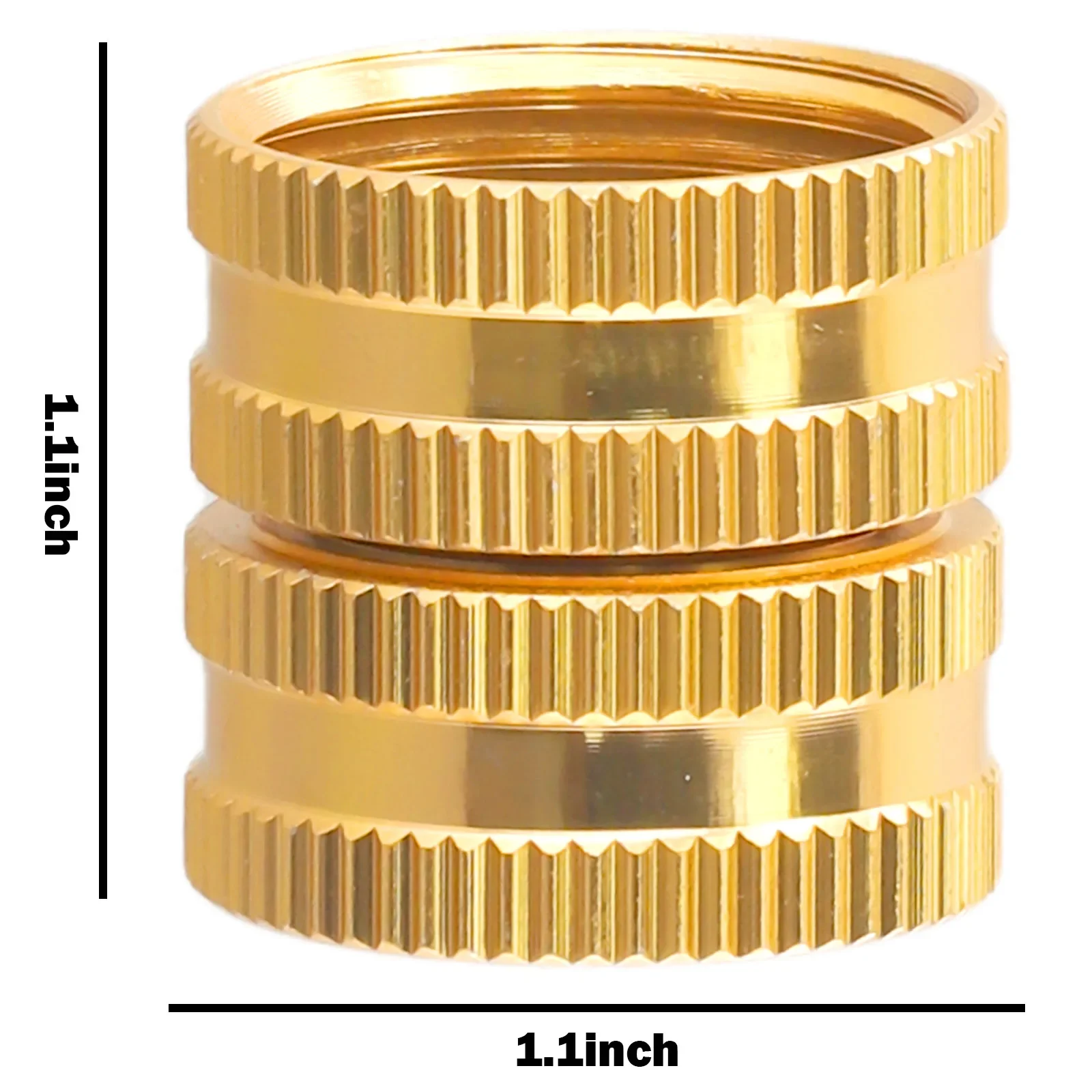 Two-Way Female Female Connector Solid Brass Garden Hose Female-To-Female Hose Garden Supplies 1x1.1 Inch Tool Parts For Home 
Two-Way Female Female Connector Solid Brass Garden Hose Female-To-Female Hose Garden Supplies 1x1.1 Inch Tool Parts For Home