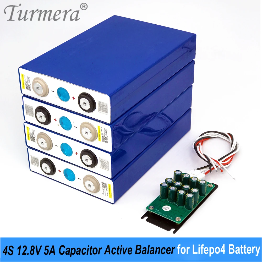 Turmera 4S 12.8V Lifepo4 Battery Active Equalizer Balancer 5A for 3.2V 30Ah 50Ah 90Ah 100Ah 280Ah 320Ah Solar System Batteries
Turmera 4S 12.8V Lifepo4 Battery Active Equalizer Balancer 5A for 3.2V 30Ah 50Ah 90Ah 100Ah 280Ah 320Ah Solar System Batteries