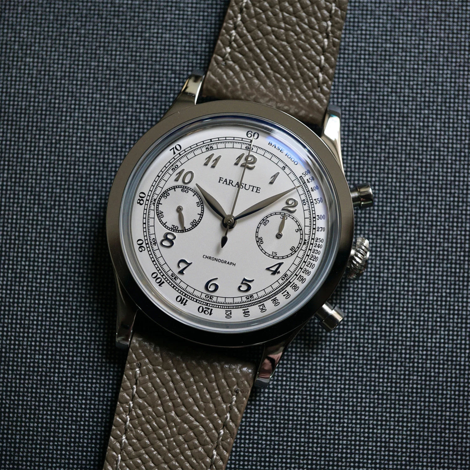 FARASUTE Men Chronograph Watch 38mm Luxury Panda Classic Manual Wind Mechanical Wristwatch Arched Curved Sapphire Mirror ST1900
FARASUTE Men Chronograph Watch 38mm Luxury Panda Classic Manual Wind Mechanical Wristwatch Arched Curved Sapphire Mirror ST1900