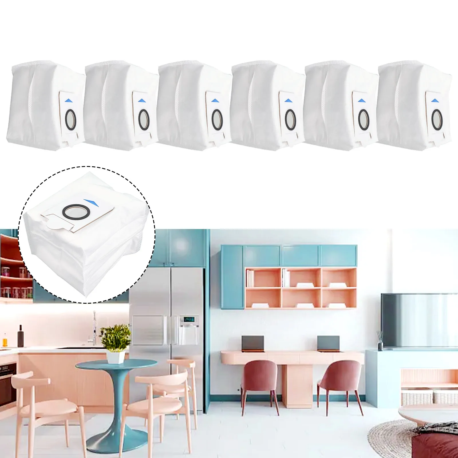 Enjoy hassle free cleaning sessions with 6Pcs Dust Bags for ECOVACS For DEEBOT DDB030025 X2 Omni Robot Vacuum Cleaner
Enjoy hassle free cleaning sessions with 6Pcs Dust Bags for ECOVACS For DEEBOT DDB030025 X2 Omni Robot Vacuum Cleaner