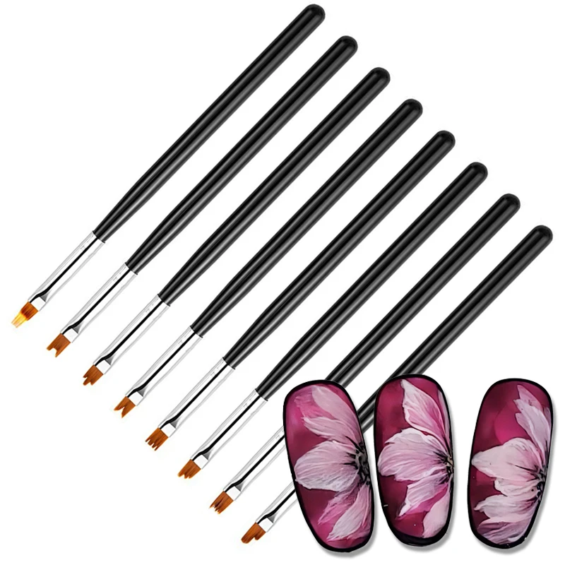 8 шт., градиентная ручка для дизайна ногтей 
8 шт., градиентная ручка для дизайна ногтей